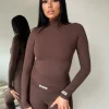 Unique The Label - Kimmy Turtleneck Top - Bruin