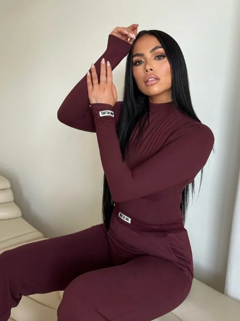 Unique The Label - Loungeset - Bordeaux (2 LOSSE ITEMS!)