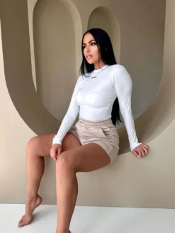 Unique The Label - Nena Long Sleeve Top - Wit
