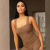 Unique The Label - Noelle Square Neck Top - Bruin
