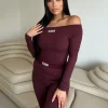 Unique The Label - Novi Off Shoulder Bodysuit - Rood